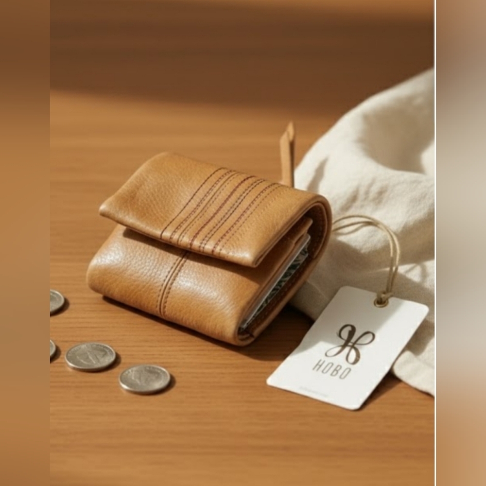 NEW! HOBO trifold leather wallet NWT 12.16